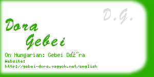 dora gebei business card